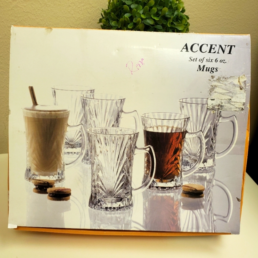 NWT Accent 6oz Mugs